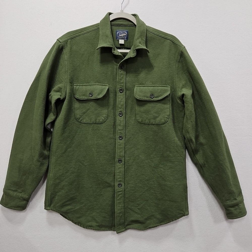 J.Crew Heavyweight Mens Medium Cotton Button Up Shirt Jacket‎ Shacket